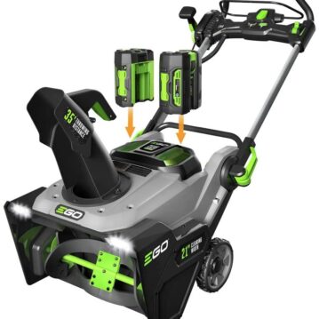 EGO Power+ SNT2102 21-Inch 56-Volt Cordless Snow Blower with Peak Power Two 5.0Ah Batteries and Charger Included