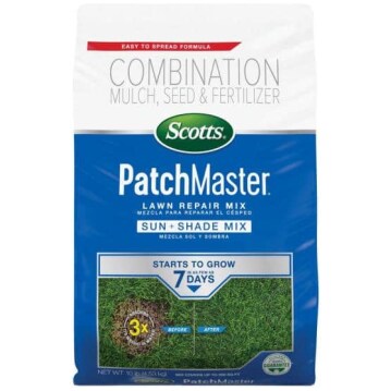 10 lbs. Patchmaster Sun and Shade Grass Seed, Mulch and Lawn Fertilizer