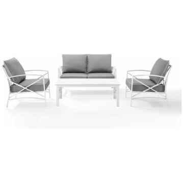 Crosley Kaplan 4 Piece Outdoor Conversation Set