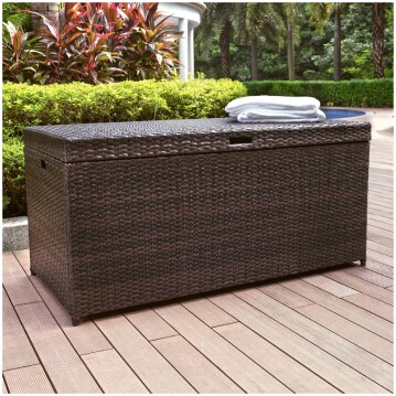 Garden Storage Box for cushions and garden tools anthracite 350L 48x21x20 garden furniture accessory