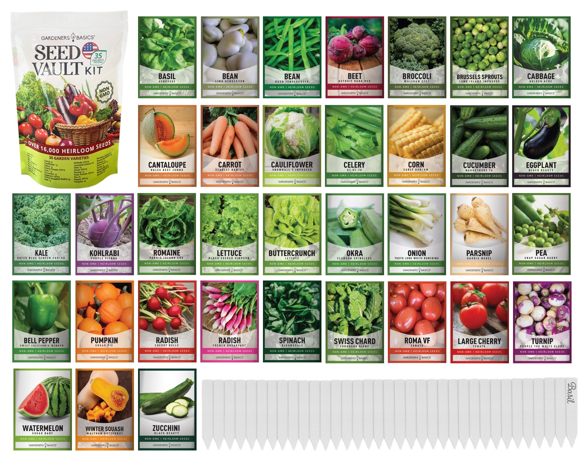 BUG OUT BAG SURVIVAL SEEDS KIT PREPPERS SUPPLIES 25 Non-GMO seeds Non-Hybrid 